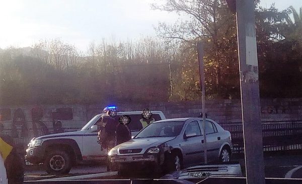 Imagen del accidente de esta tarde FOTO: dotb.eus