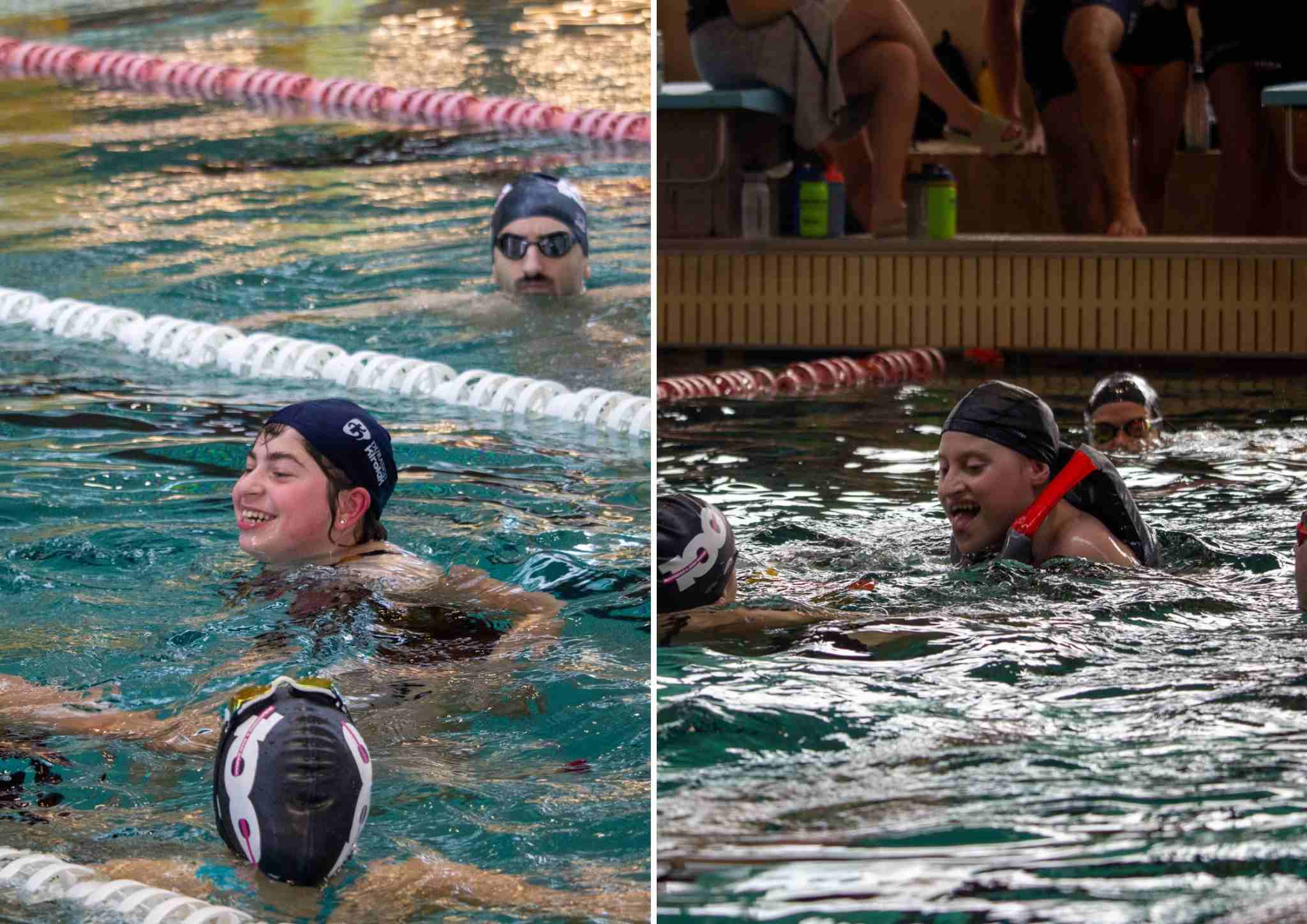 Momento en el que Haizea y Jon saltaron al agua